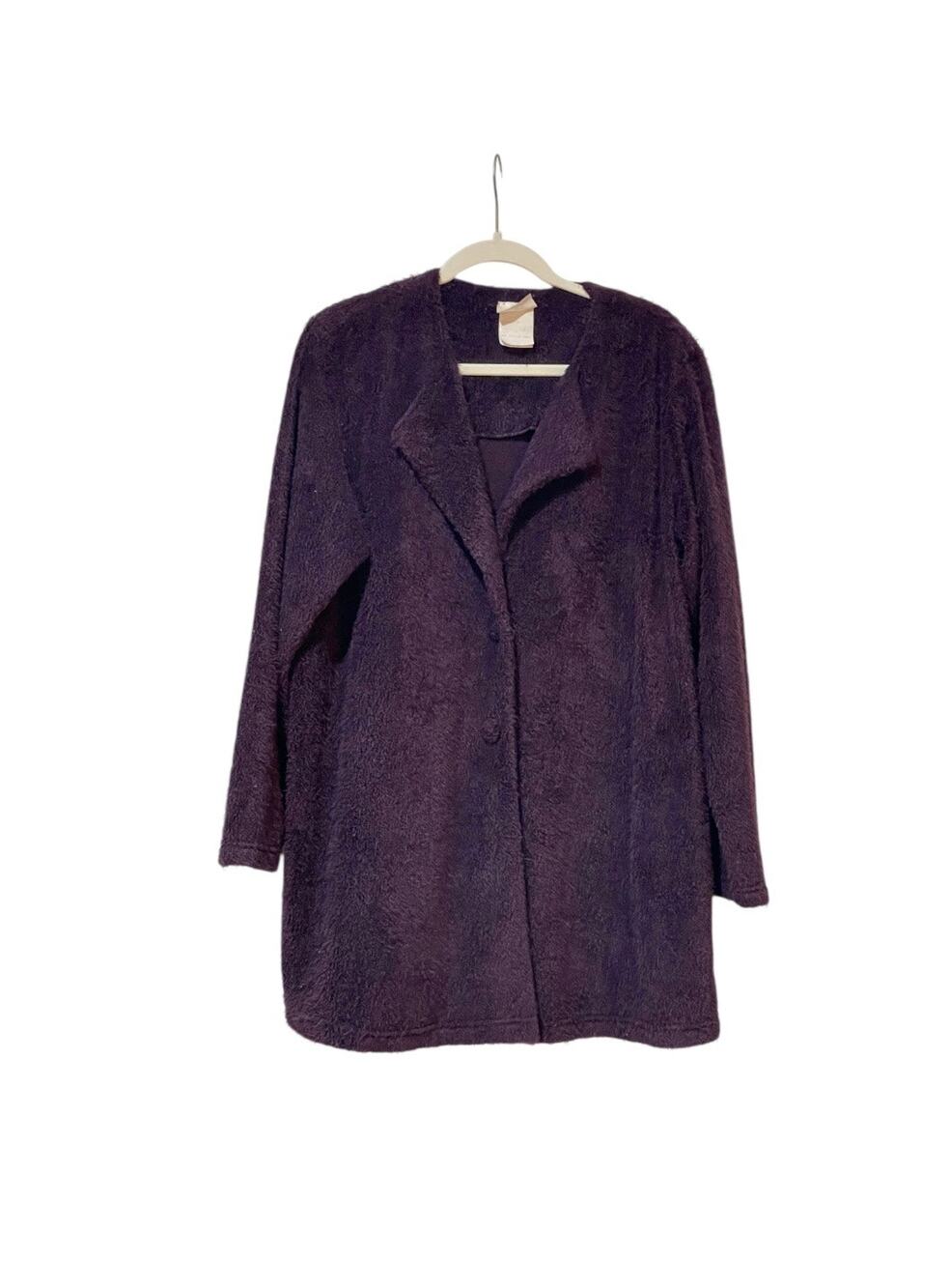 Coccoli Purple Eggplant Cozy Cardigan Size XL
